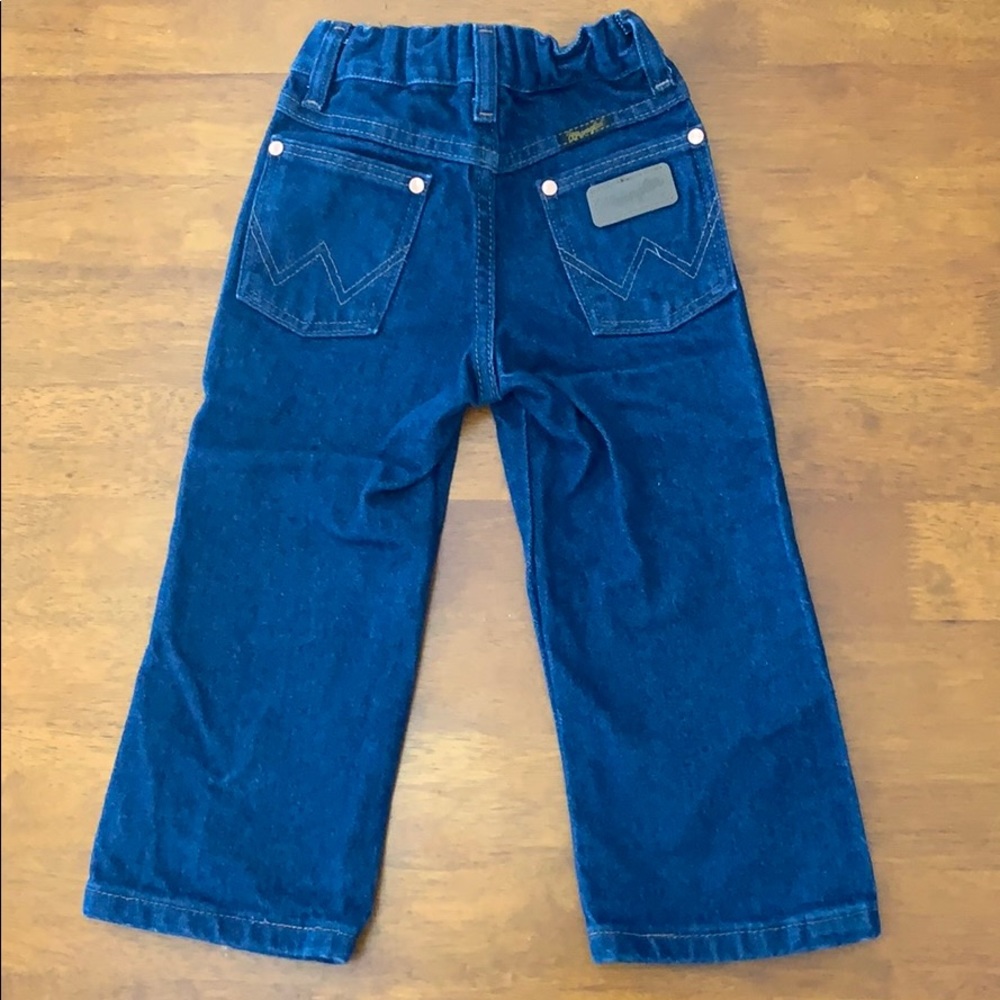 Toddler boys blue wrangler jeans